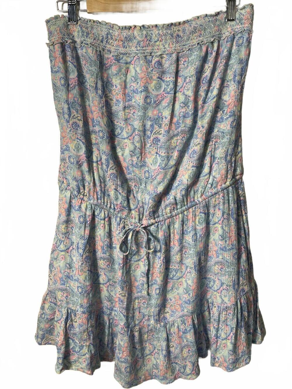 Hollister Summer Mini Dress Women's Large Floral Boho NWT